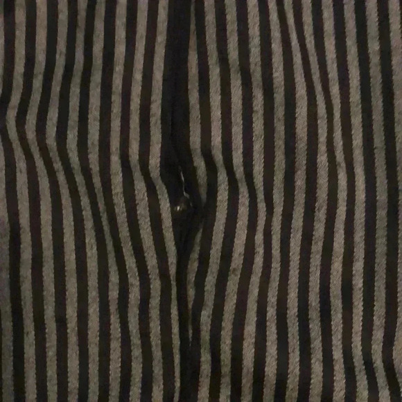 Akris Punto casual work black grey pin striped open long sleeve blazer jacket S - Picture 4 of 4